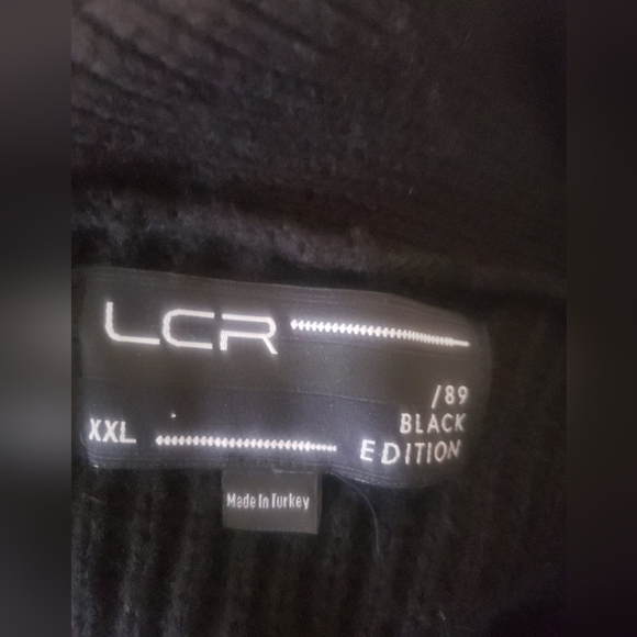 LCR Casual Men XXL Preppy Knit Wool Blend Longline Open Front Cardigan Car Coat - Picture 3 of 6